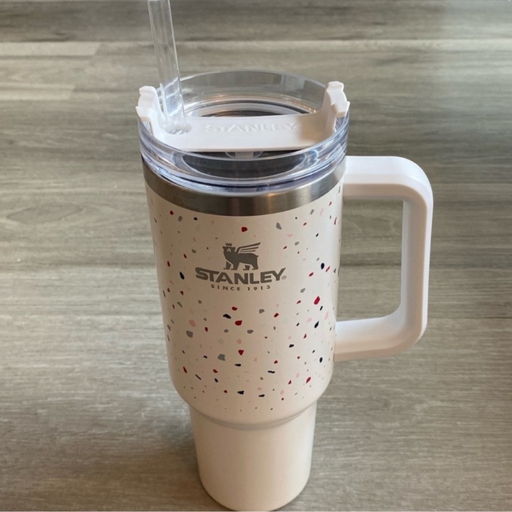 Stanley White Confetti 40 ounce tumbler Terrazzo